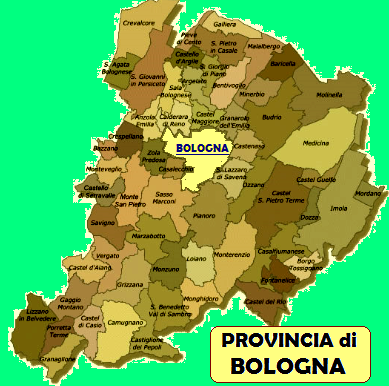 BOLOGNA E PROVINCIA con tutti i COMUNI LIMITROFI